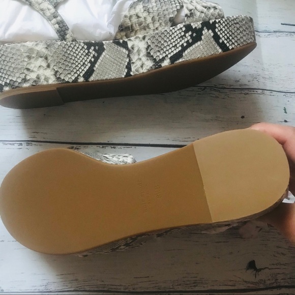 Kate Spade Bunton Leather Flatform Sandals Sz 8.5 - Picture 6 of 7